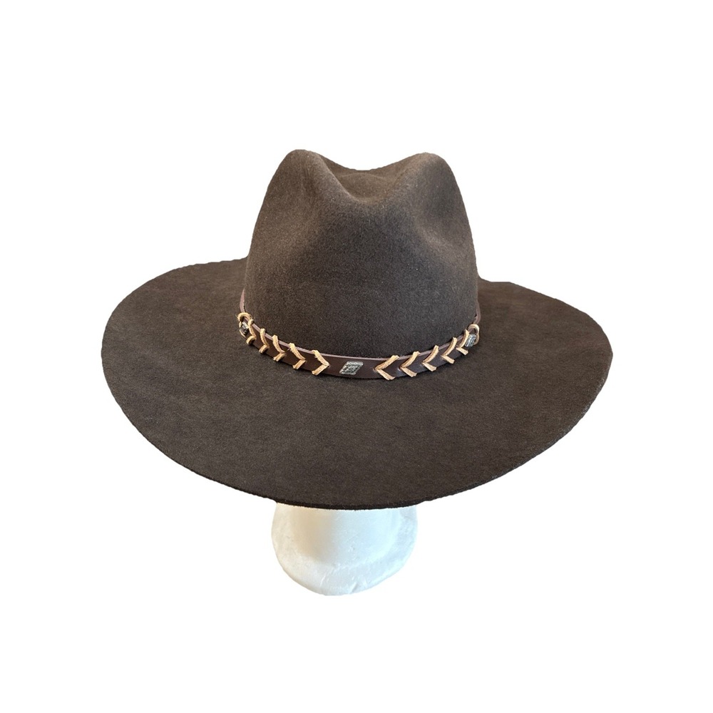 Rodeo King Cowboy Hat Brown Mens 7 1/8 3X Wool Blend, Brim 3 1/2" USA Cavender's